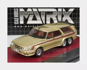 1:43 MATRIX Saab 906 Turbo Concept 1984 Gold Met MX41801-041 Model - Picture 1 of 2