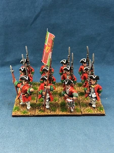 28mm SYW Seven Years War WGS painted French Lally Infanterie GFA6 - Picture 1 of 10
