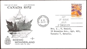 Canada #596 "Prairie Landscape" Fine Used 1972 Rosecraft Cover - Picture 1 of 2