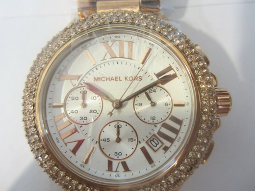 OROLOGIO MICHAEL KORS DONNA CRONO DATA ORO ROSA TUTTO S S MK6139 NUOVO