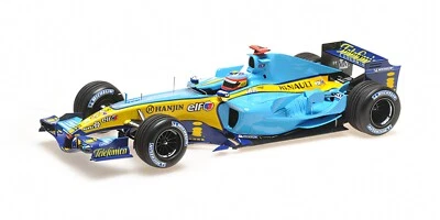 Minichamps 1:18 RENAULT F1 R25 FERNANDO ALONSO 3RD BRAZIL GP WORLD CHAMPION 2005 - Image 1 of 3