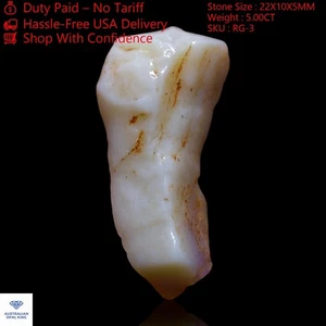 Piedra preciosa semipreciosa áspera de ópalo de fuego australiano de 5,00... - Imagen 1 de 11