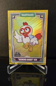 MANOS DE DIAMANTE GALLINA 🔥 SP 2025 Topps en estado bastante bueno primer cromo VeeFriends refractor amarillo - Imagen 1 de 2