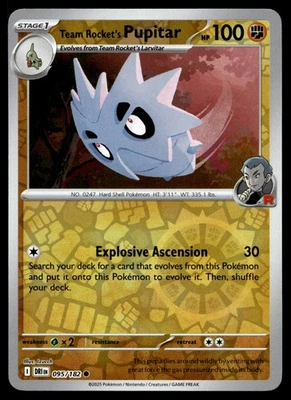 Team Rocket's Pupitar 095/182 SV10: Destined Rivals - Image 1 of 2