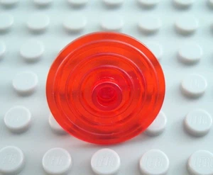 LEGO translúcido rojo redondo espacio minifigura escudo - Imagen 1 de 1