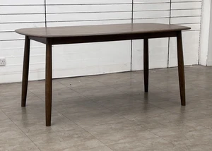 Furniture Village ‘Stockholm’ Dark Oak Fixed Dining Table 160 cm | RRP £700 NEW - Picture 1 of 8