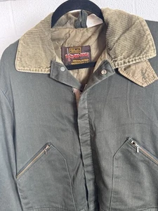 Vtg Walls Blizzard-Pruf Chore Workwear Coveralls Insulated Green L Tall USA - Picture 1 of 10