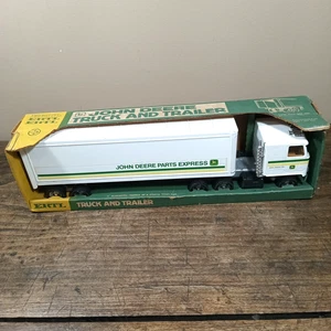Vintage Ertl John Deere Semi Truck Trailer 1/25 No 3124 Parts Express Box - Picture 1 of 14