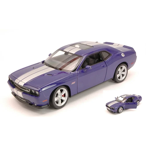DODGE CHALLENGER SRT 2013 PURPLE 1:24 Welly Auto Stradali Modellino Nuovo - Immagine 1 di 1