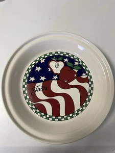 Homer Laughlin Fiestware Tortenplatte - Äpfel, amerikanische Flagge, Americana - Bild 1 von 11