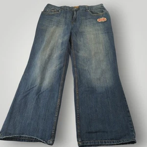 Vintage Pepsi-Cola Jeans Men’s 42x32 Medium Blue Wide Leg Logo Denim - Picture 1 of 15