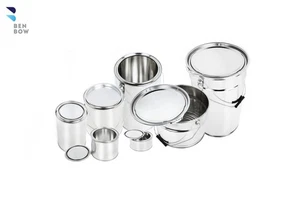 Weißblechdose 1000 ml mit Eindrückdeckel 1 Liter Metalldose Blechbüchse Lackdose - Bild 1 von 2