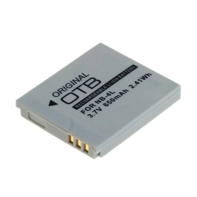 Akku für NB-4L - Canon Digital Ixus 120 IS 650mAh Kamera Ersatz Batterie Accu - Bild 1 von 3