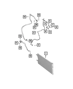 Genuine Mopar A/C Discharge Line 68157075AC - Picture 1 of 5