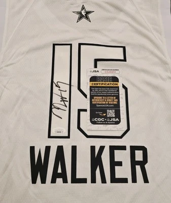 Camiseta deportiva All Star 2018 firmada por Kemba Walker personalizada talla 52 certificada por la JSA  Foto 1 de 3