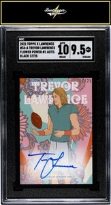 2021 Topps x Trevor Lawrence #34-A Trevor Lawrence Autographs Black SGC 9.5 #/25 - Picture 1 of 2