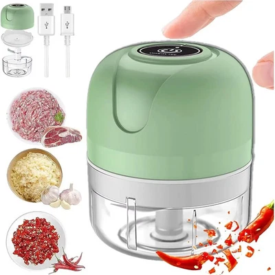 250ml Rechargeable Garlic Masher Crusher Kitchen Food Chopper Portable Grinder - Image 1 of 4