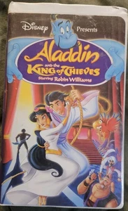 Aladdin and the King of Thieves VHS 1996 (Clamshell) Estate Item Good Cond As Is - Picture 1 of 3