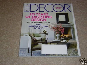 NYC * DAZZLING DESIGN SPECIAL ANNIVERSARY ISSUE October 2009 ELLE DECOR MAGAZINE - Imagen 1 de 1