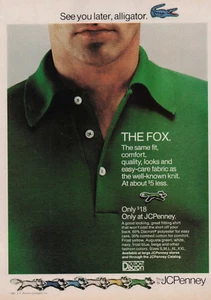 1981 Vintage Print Ad See you later, alligator JCPenney The Fox Same Fit Comfort - Picture 1 of 2