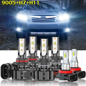 For Subaru Outback 2010-2014 Faros altos/bajos + bombillas de luz antiniebla - Picture 1 of 16