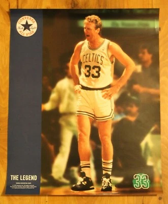 Póster Converse Larry Bird Vintage, 21.5"x25.5", BOSTON CELTICS, NOS Foto 1 de 4