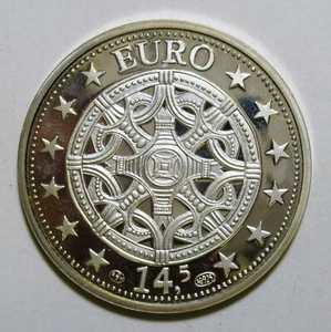 *NORVEGIA OSLO MEDAGLIA 14,5 EURO 2000 IN ARGENTO 925 - Picture 1 of 2