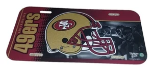 San Francisco 49ers Plastic License Plate WINCRAFT New NFL Licensed Rare Style - Picture 1 of 1