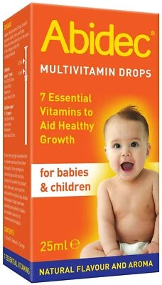 Abidec Multivitamin Supplement Drops - babies/children 25ml- 1st Class Delivery - Image 1 of 4