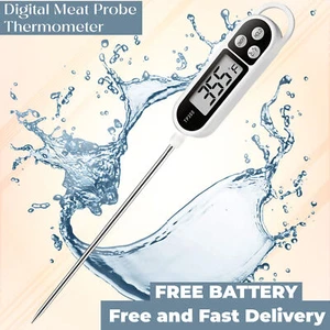 Meat Food Thermometer Digital Temperature Probe Cooking Jam Sugar BBQ Turkey - Picture 1 of 4