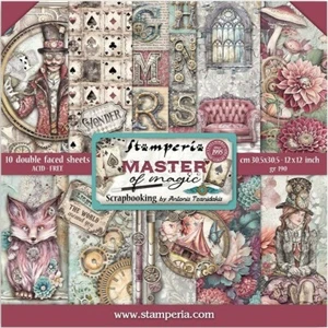 Stamperia MASTER OF MAGIC - 12" X 12" - Double Sided Paper - 10 SHEETS - Picture 1 of 14