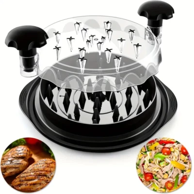 CUSTOM KITCHEN Large Chicken Shredder Tool Twist Meat Shredding Grinder Handles Non-Slip No BPA