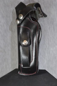 PISTOLEN HOLSTER AUS DICKEM LEDER HANDGENÄHT - Bild 1 von 4