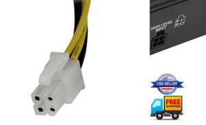 4-Pin Lautsprecher High Level Eingang Stecker Kabelbaum Stecker Verstärker American Bass - Bild 1 von 6