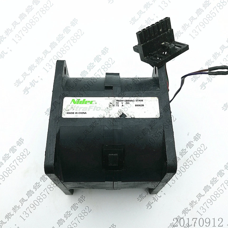 Ventilador de refrigeración de servidor NIDEC R60W12BBS9AC-07A05 12V 1.72A 6056 Foto 1 de 1