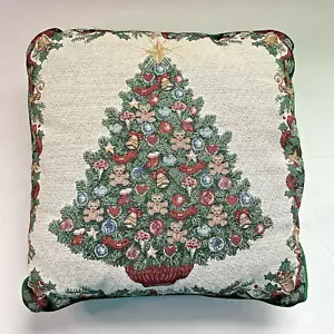 Vintage Wandteppich Weihnachtsbaum Teddybären Akzent Kissen klassische Weihnachtsdeko - Bild 1 von 6