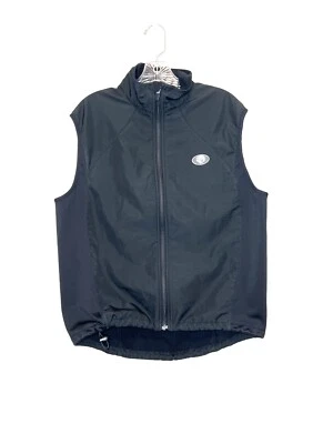 Pearl Izumi Women's Black Vest Collar Back Pocket Bungee Pull Cycling Large - Image 1 of 4