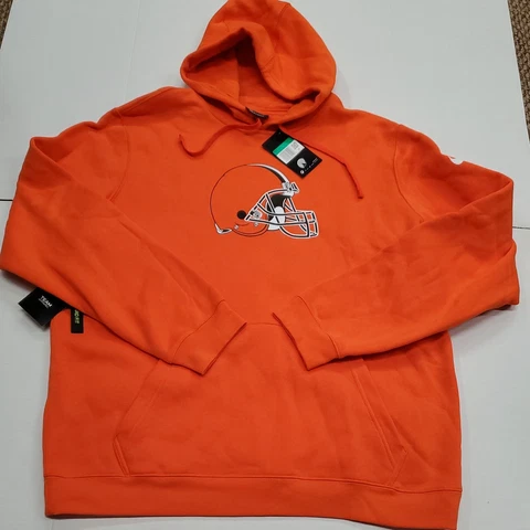 NWT Cleveland Browns Nike Football Hoodie Sweatshirt 881611-891 XL New With Tags Cover