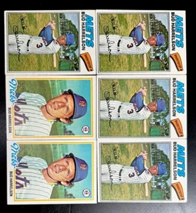 Bud Harrelson Topps Card Lot (6) 1977-4, 1978-2 New York Mets VGEX++ - Picture 1 of 9