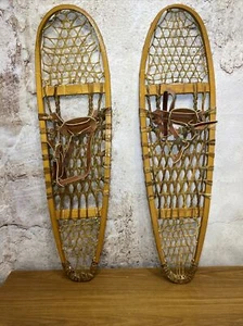 Vintage SNOWSHOES Northwoods Made in Canada 36" x 10" Safesport Denver -SFF - Picture 1 of 20