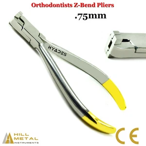 Orthodontic Z-Bend Pliers TC 0.75mm Wire Bending Detailing Dental Instruments CE - Imagen 1 de 3