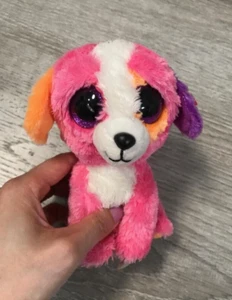 Ty Beanie Boo Boos kostbarer Welpe Hund rosa orange Plüschtier Kuscheltier Spielzeug 6 Zoll - Bild 1 von 2