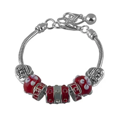 New Ohio State Buckeyes 7 Charm Bracelet, Gift for Her Mom - Image 1 of 4