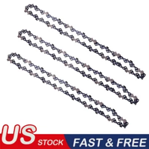 3 PACK 18'' Chainsaw Chain 62DL 3/8" LP .050" Saw Chains Blade Semi Chisel - Imagen 1 de 24