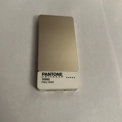 Pantone Universe Power Bank 5000 mAh Gold Color iPhone 13, 14 Pro Max Mini Cable - Image 1 of 4