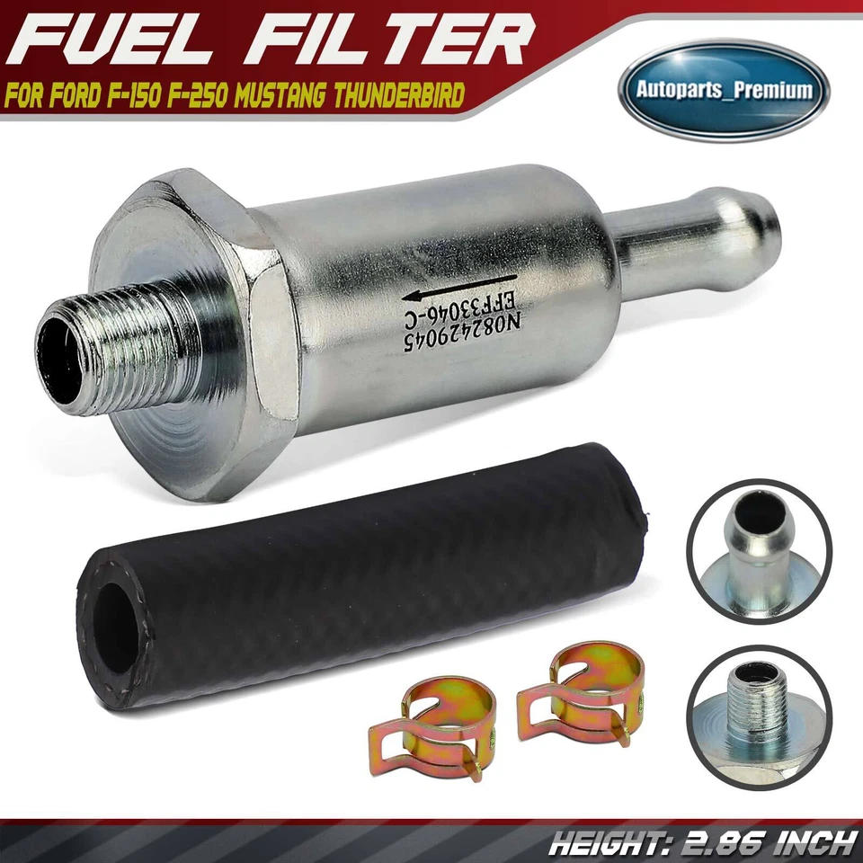Fuel Filter for Ford F-150 F-250 Mustang Thunderbird Country Sedan Galaxie LTD - Image 1 of 4
