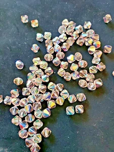 Swarovski Crystal 5301 CANTALOUPE AB Faceted Bicones 6mm (12) BI COLOR - Picture 1 of 2