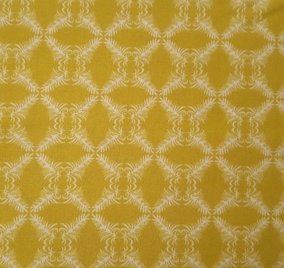 18" Boho Babe Nel Whatmore FreeSpirit Feathery Leaf Lattice Gold - Image 1 of 3