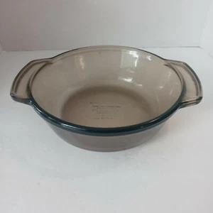 Anchor Ovenware Amber Hocking Brown Casserole 1.5 QT Round #1037 8.25 in. USA - Picture 1 of 8