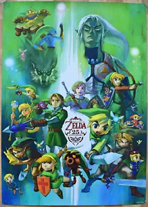 Póster promocional The Legend of Zelda 25 aniversario 51,5 cm x 73 cm Club Nintendo - Imagen 1 de 3